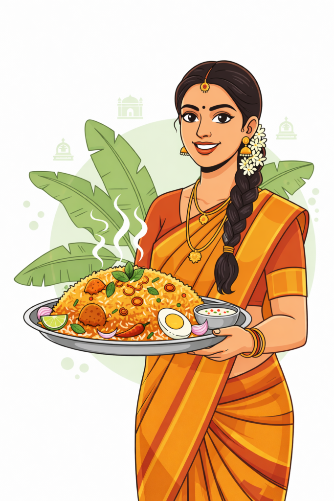 briyani tami women plate