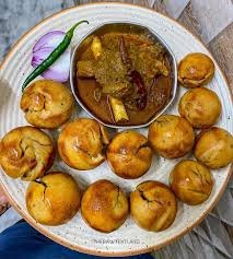 Litti Pockets with Baigan Bharta m litti